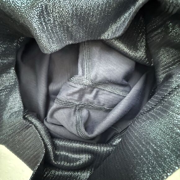 Lululemon Align HR Pant 28" Blue Shine Size 2 High Rise Leggings Metallic - Picture 6 of 11